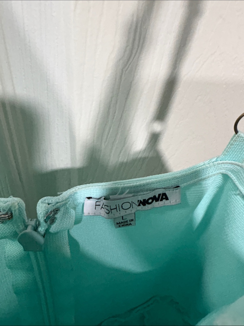 Fashion Nova Mint Green Bodycon Mini Dress - Picture 3 of 3